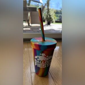 Tye dye Silipint cup from the Balloon Fiesta in Albuquerque NM